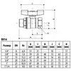 Кран шаровой DADO латунь никель R914 Ду 15 Ру42 ВР/НР полнопроходной бабочка красная Giacomini R914X023, миниатюра — 7