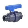 Кран шаровой компрессионный 3/4"x3/4" ВР/ВР Ру10 RTP (РосТурПласт) 17359, миниатюра — 0