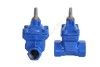 Задвижка ответвительная чугун 1030W обрезиненный клин Ду 20 Ру16 Тмакс=80C ВР под Т-ключ Benarmo, миниатюра — 2
