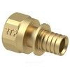 Муфта для PE-X/PE-RT труб аксиальная латунь Дн 16х1/2" ВР RTP (РосТурПласт) 28301 — 1