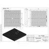 Решетка пластиковая для дождеприемника 300х300мм черная квадратная h=38мм 15кН SteeStart СТИЛОТ Р3030В — 3