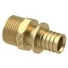 Муфта для PE-X/PE-RT труб аксиальная латунь Дн 20х1/2" НР RTP (РосТурПласт) 28309