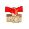 Кран шаровой латунь Стандарт Ду 15 Ру40 ВР полнопроходной бабочка Dist 311Б — 12