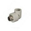 Угольник PP-R комбинированный серый Дн 32х3/4" НР RTP (РосТурПласт) 11055 — 3