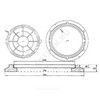 Люк полимер (тяжелый) серый/черный круглый 760х630 h=110мм 150кН Сантехкомплект, миниатюра — 4
