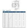 Тройник PP-MD бесшумный светло-серый Skolan Safe SKEA Дн 58х58х87гр (DN50) б/нап в/к Ostendorf 332400 — 4