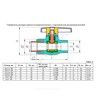 Кран шаровой PP-R белый Дн 25х3/4" Ру25 НР VALFEX 10144225