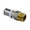 Муфта МП латунь никель пресс Дн 32х1" НР ГОСТ 32415-2013 8001 Aquasfera 8001-07, миниатюра — 1