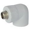 Угольник PP-R комбинированный белый Дн 20х1/2" НР RTP (РосТурПласт) 10799