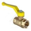 Кран шаровой латунь газ 11Б27фтМ Ду 50 Ру25 ВР рычаг желтый VALFEX VF.271.LR3.200.N/P59 — 1