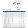 Тройник PP-MD переходной бесшумный светло-серый Skolan Safe SKEA Дн 160х110х45гр (DN160х110) б/нап в/к Ostendorf 337210