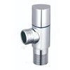 Клапан (вентиль) латунь бытовой хром угловой 1076 G1/2"х3/4" Ру16 НР Aquasfera 1076-02, миниатюра — 1