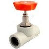 Клапан (вентиль) PP-R запорный серый Дн 25х45гр внутренняя пайка VALFEX 10174025Г