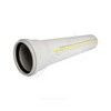 Труба PP-MD с раструбом бесшумная светло-серая Skolan Safe SKEM Дн 160х5,3 (DN160) б/нап L=0,15м в/к Ostendorf 337000 — 3
