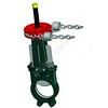 Задвижка шиберная односторонняя нерж VG6400-01EP Ду 600 Ру4 межфл со штурвалом с цепью уплотнение: EPDM Tecofi VG6400-01EP0600, миниатюра — 0