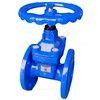 Задвижка чугун 30ч39р 1010W аналог МЗВ обрезиненный клин EPDM с гайкой и направляющими клина Ду 50 Ру10/16 фл Benarmo, миниатюра — 9