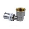 Угольник МП латунь никель пресс Дн 16х3/4"х90гр ВР ГОСТ 32415-2013 8007 Aquasfera 8007-02, миниатюра — 1