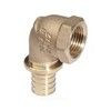 Угольник для PE-X труб аксиальный бронза Дн 20х3/4" ВР RAUTITAN RX+ Rehau 14563561001 (13660971001) — 1