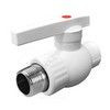 Кран шаровой PP-R белый Дн 20х1/2" НР VALFEX 10144220, миниатюра — 0