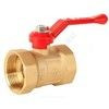 Кран шаровой латунь ПРАКТИК 120 Ду 50 Ру16 ВР рычаг красный ГАЛЛОП 103286 — 3