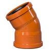 Отвод НПВХ двухраструбный коричневый Дн 110х30гр б/нап в/к KGBD Ostendorf 228075 — 2