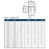 Тройник PP-MD переходной бесшумный светло-серый Skolan Safe SKEA Дн 90х58х87гр (DN90х50) б/нап в/к Ostendorf 334420