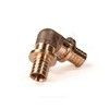 Угольник для PE-X труб аксиальный бронза Дн 25х90гр RX+ Рехау 14570233001