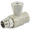 Кран шаровой PP-R серый Дн 25х1/2" НР прямой для радиатора VALFEX 10149125Г, миниатюра — 2