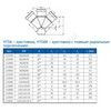 Крестовина PP-H 1-плоскостная серая HT HTDA Дн 110х110х110х87гр б/нап в/к Ostendorf 115935