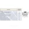 Кран конусный латунь газ 11б39бк Ду 25 Ру10 G1" ВР стандартопроходной Цветлит ZW30004 — 2