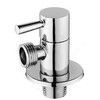 Клапан (вентиль) латунь бытовой хром угловой 1073 G1/2" Ру16 НР с отражателем Aquasfera 1073-01, миниатюра — 1