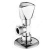 Клапан (вентиль) латунь бытовой хром угловой 1075 G1/2"х3/4" Ру16 НР с отражателем Aquasfera 1075-02, миниатюра — 1