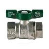 Кран шаровой латунь хром R251W Ду 20 Ру42 ВР бабочка зеленая Giacomini R251WX024 — 17