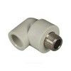 Угольник PP-R комбинированный серый Дн 20х1/2" НР RTP (РосТурПласт) 11049