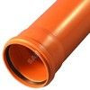 Труба НПВХ с раструбом коричневая Дн 160х4,0 б/нап L=2,0м в/к KGEM SN4 Ostendorf 222020