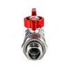 Кран шаровой латунь хром R259D Ду 20 Ру42 ВР/"американка" бабочка красная Giacomini R259X005