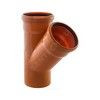 Тройник PP-B переходной коричневый Дн 200х110х45гр б/нап в/к RTP (РосТурПласт) 16116 — 2