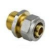 Муфта МП латунь никель обжим Дн 16х3/4" НР ГОСТ 32415-2013 7001 Aquasfera 7001-02 — 7