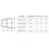 Муфта PP-R переходная белая Дн 40х20 внутр/наруж пайка PRO VALFEX 10004020-PRO — 2