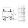Компенсатор резиновый антивибрационный EPDM DI7240N Ду 200 Ру10 фл L=205мм Tecofi DI7240N-0200 сжатие/растяжение 25 мм/16 мм, миниатюра — 1