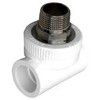 Тройник PP-R комбинированный под ключ белый Дн 40х1 1/4" НР RTP (РосТурПласт) 10760