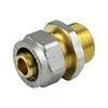 Муфта МП латунь никель обжим Дн 16х3/4" НР ГОСТ 32415-2013 7001 Aquasfera 7001-02, миниатюра — 0