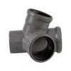 Крестовина PP-H 2-плоскостная серая HT HTED Дн 110х110х110х87гр б/нап в/к Ostendorf 115940