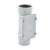 Ревизия PP-MD прямоугольная крышка на 4-х болтах бесшумная светло-серая Skolan Safe SKRE Дн 135 (DN125) б/нап в/к Ostendorf 336600, миниатюра — 1
