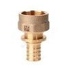 Муфта для PE-X труб аксиальная бронза Дн 25х1/2" ВР RX+ Рехау 14563303001, миниатюра — 0