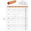 Труба НПВХ с раструбом коричневая Дн 160х4,7 б/нап L=6,08м в/к SN8 Хемкор 1491036, миниатюра — 3