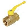 Кран шаровой латунь газ 11б27п4 Ду 40 Ру16 ВР полнопроходной рычаг Цветлит ZW10120 — 1