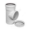 Ревизия PP-M с крышкой бесшумная белая Дн 110 б/нап в/к RTP (РосТурПласт) 36637, миниатюра — 1