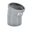 Отвод PP-H серый HT HTB Дн 50х15гр б/нап в/к Ostendorf 112100, миниатюра — 0
