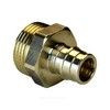 Муфта для PE-X труб радиальная латунь Дн 20х1/2" НР РОС